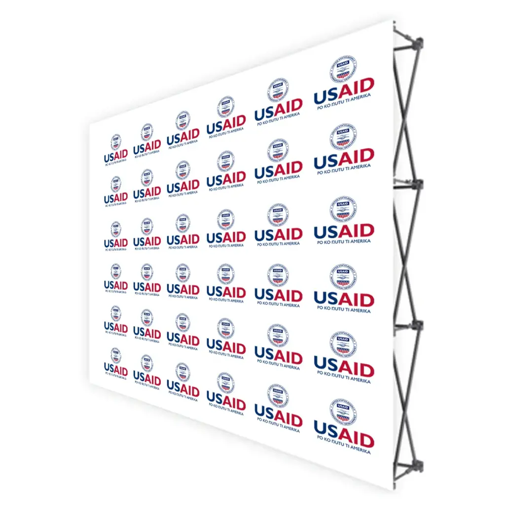 USAID Bari Translated Brandmark Banners & Stickers