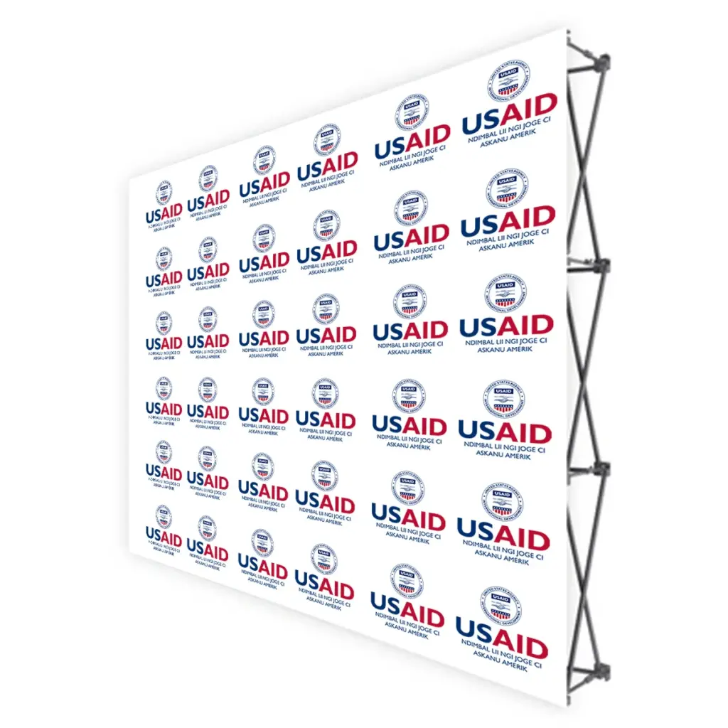 USAID Wolof Translated Brandmark Banners & Stickers
