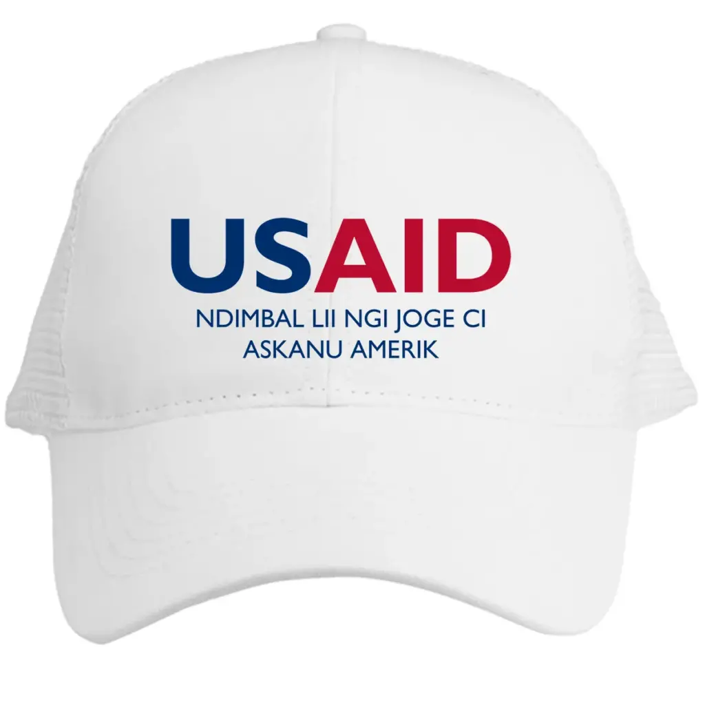 USAID Wolof - Embroidered Norcross Vintage Trucker Caps (Min 12 pcs)