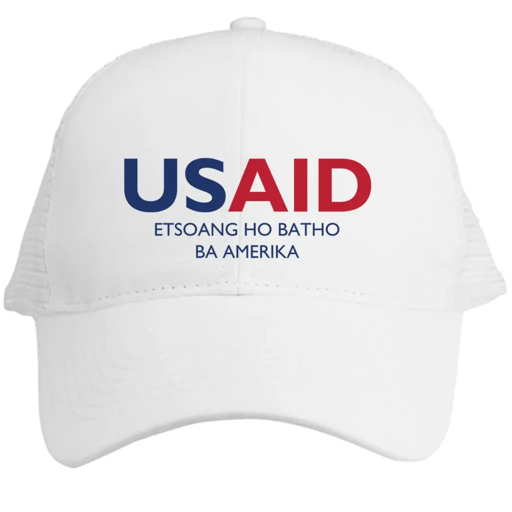 USAID Sesotho - Embroidered Norcross Vintage Trucker Caps (Min 12 pcs)