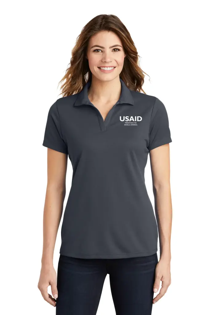 USAID Kikongo Sport-Tek Ladies PosiCharge RacerMesh Polo Shirt