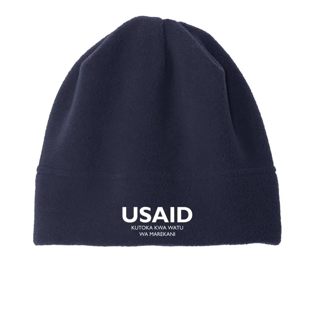 USAID Swahili - Embroidered Port Authority R-Tek Stretch Fleece Beanie