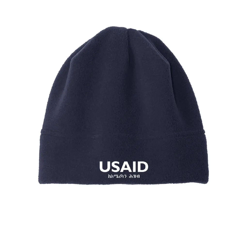 USAID Amharic - Embroidered Port Authority R-Tek Stretch Fleece Beanie