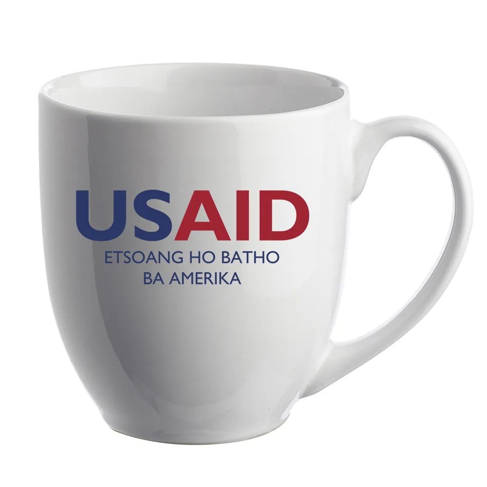 USAID Sesotho - 16 Oz. Bistro Glossy Coffee Mug