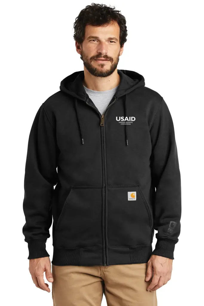 USAID Xhosa - Carhartt Rain Defender Paxton Heavyweight Hooded Zip-Front Sweatshirt