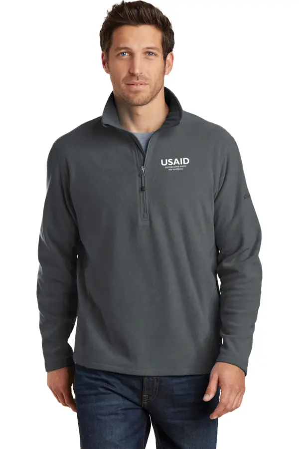 USAID Swahili - Eddie Bauer Men's 1/2-Zip Microfleece Jacket