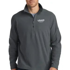 USAID Swahili - Eddie Bauer Men's 1/2-Zip Microfleece Jacket