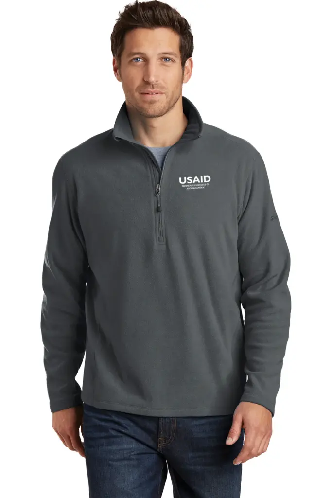 USAID Wolof - Eddie Bauer Men's 1/2-Zip Microfleece Jacket