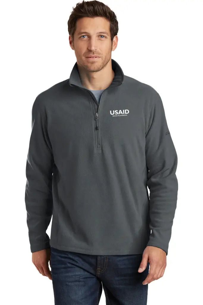 USAID Luganda - Eddie Bauer Men's 1/2-Zip Microfleece Jacket