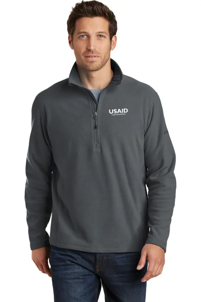 USAID Luo - Eddie Bauer Men's 1/2-Zip Microfleece Jacket