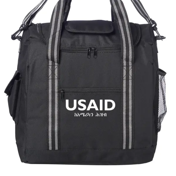 USAID Amharic - Flip Flap Insulated Cooler Lunch Bags