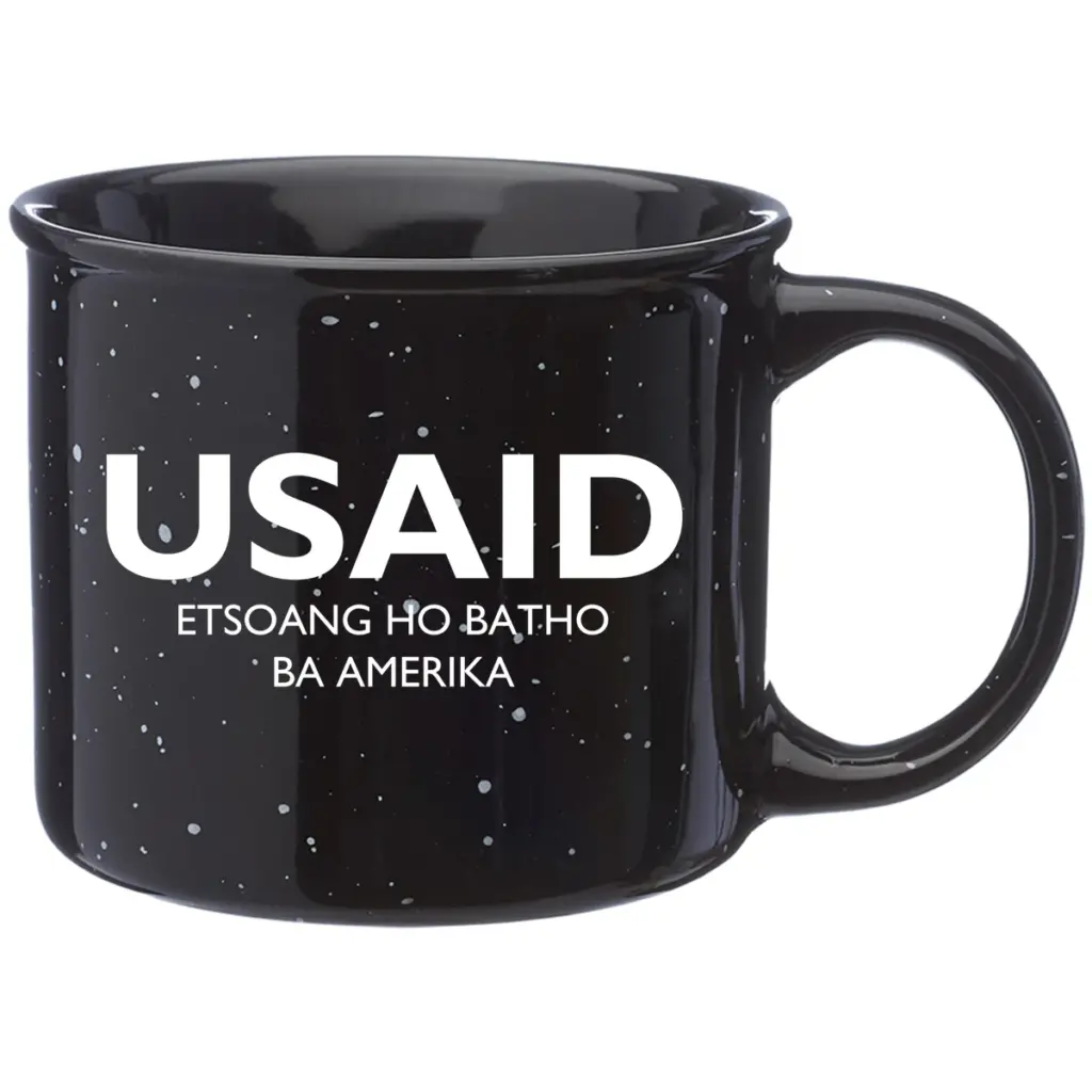USAID Sesotho - 13 Oz. Ceramic Campfire Coffee Mugs