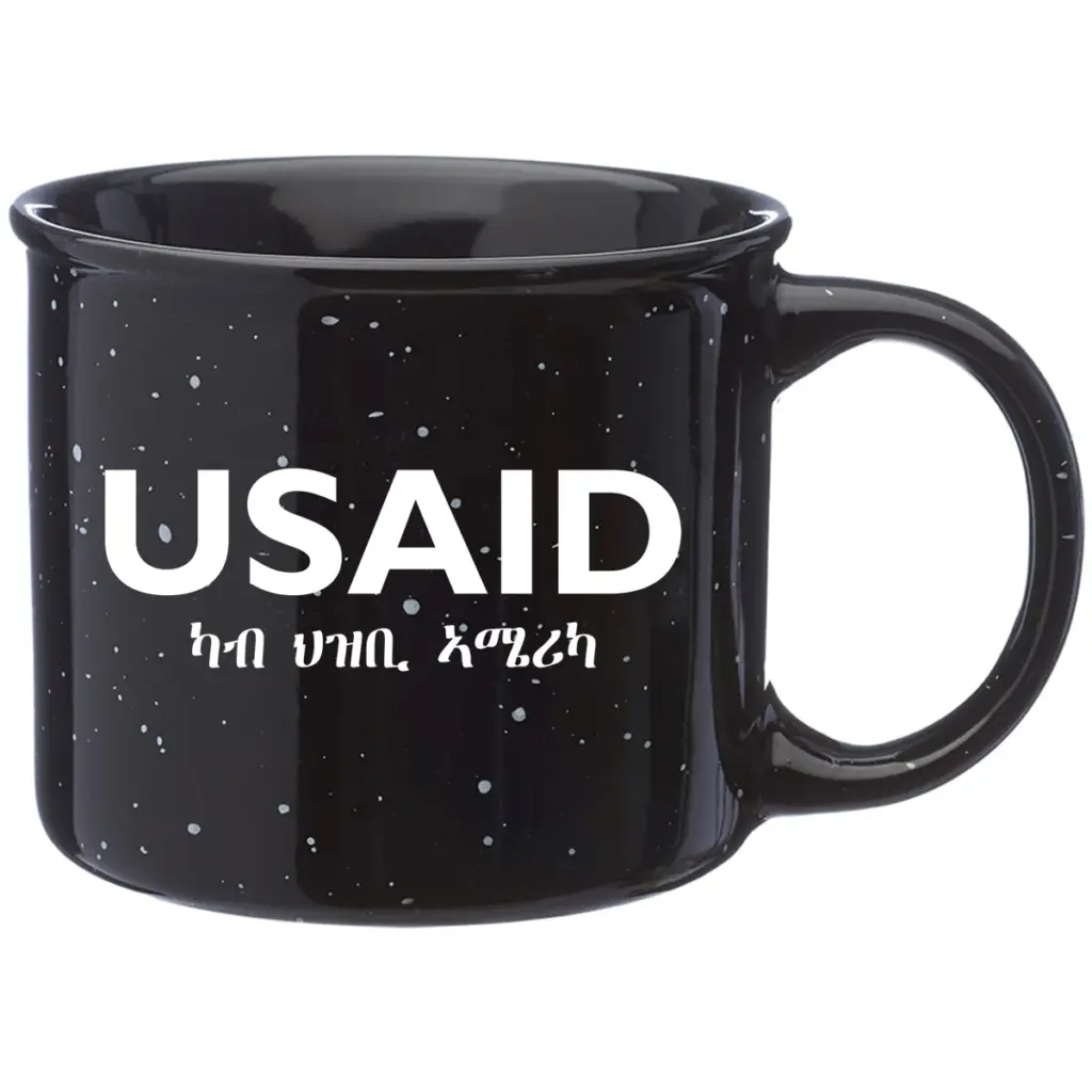 USAID Tigrinya - 13 Oz. Ceramic Campfire Coffee Mugs