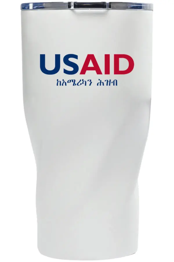 USAID Amharic - Wavey Mavey 20 Oz. Travel Tumblers