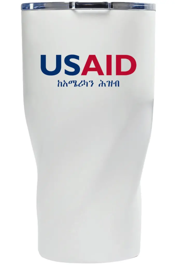 USAID Amharic - Wavey Mavey 20 Oz. Travel Tumblers