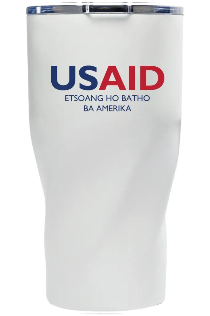USAID Sesotho - Wavey Mavey 20 Oz. Travel Tumblers