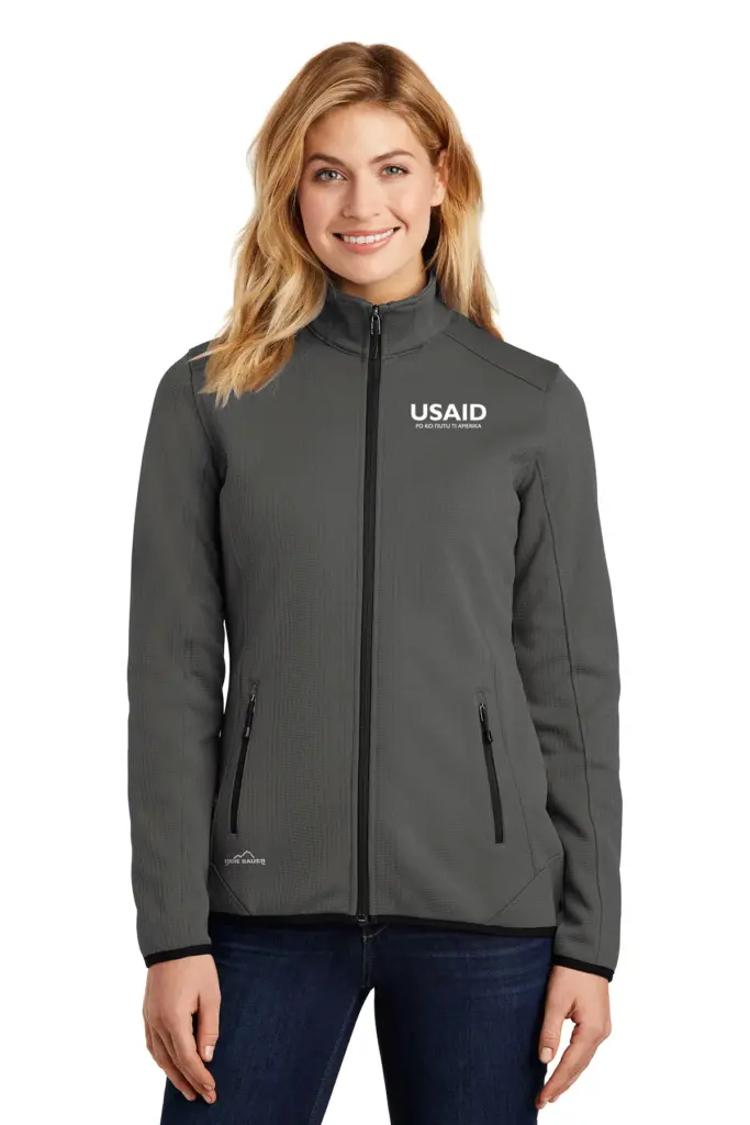 USAID Bari Eddie Bauer Ladies Dash Full-Zip Fleece Jacket