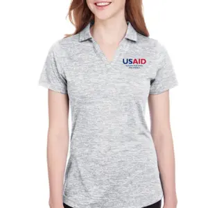 USAID Lunda PUMA GOLF Ladies Icon Heather Polo