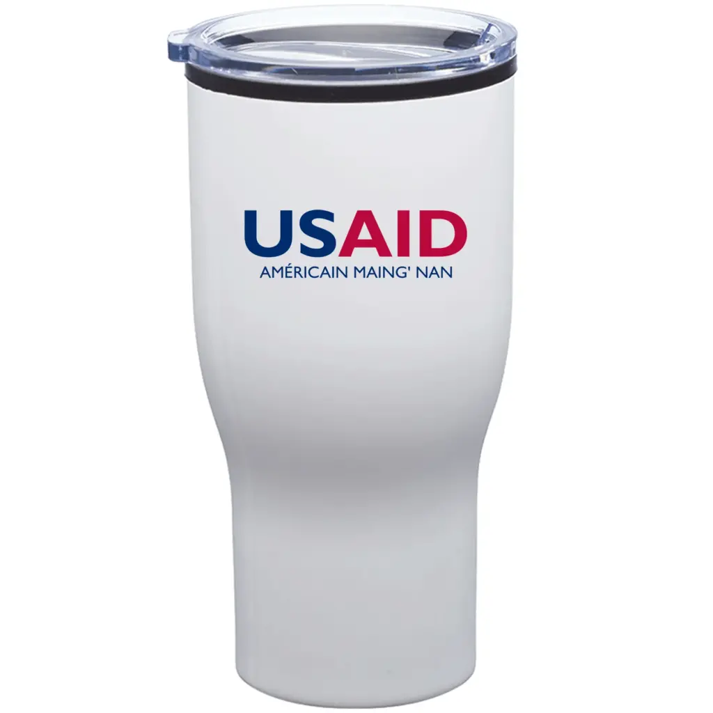 USAID Senufo - 28 Oz. Challenger Stainless Steel Travel Mugs Tumbler