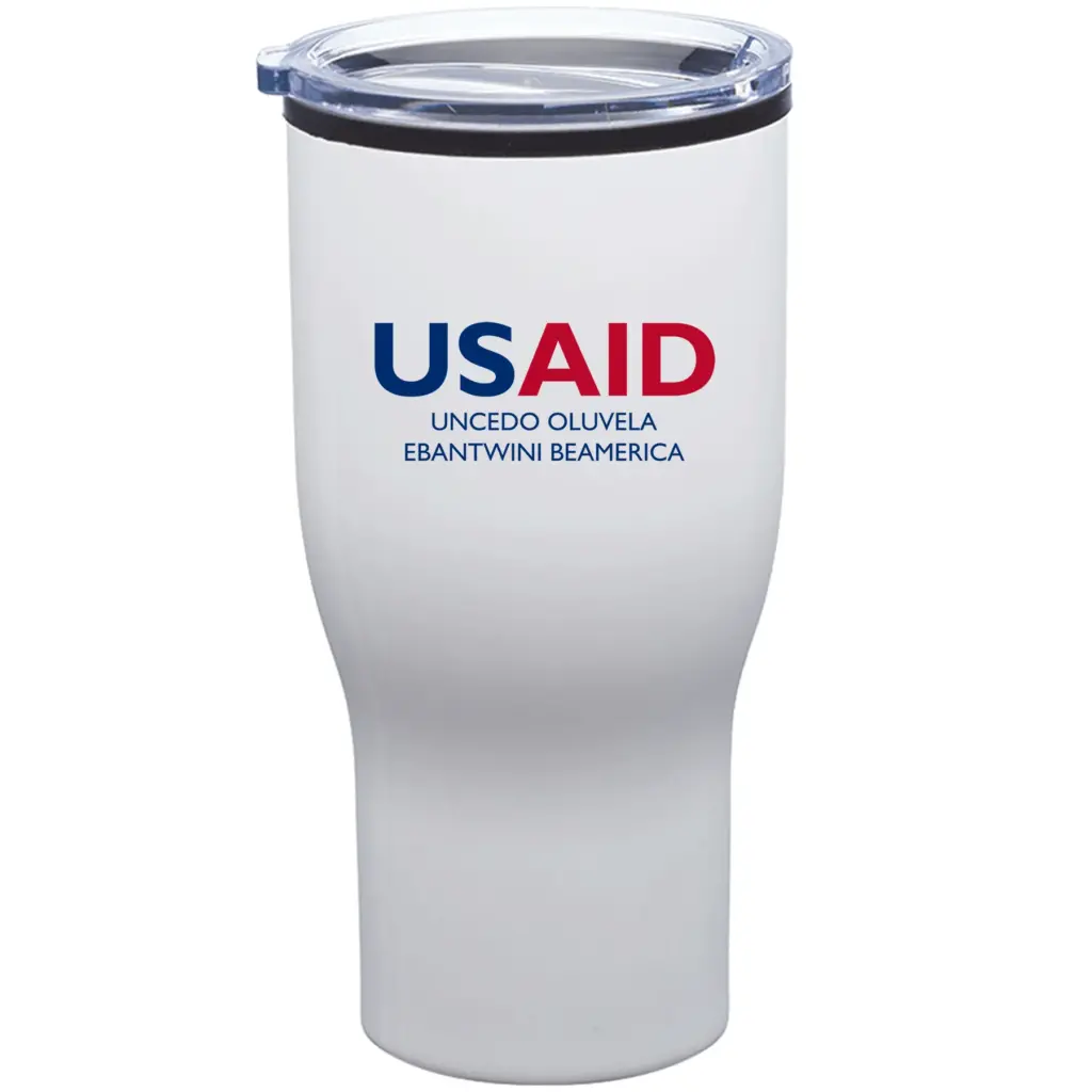 USAID Sindebele - 28 Oz. Challenger Stainless Steel Travel Mugs Tumbler