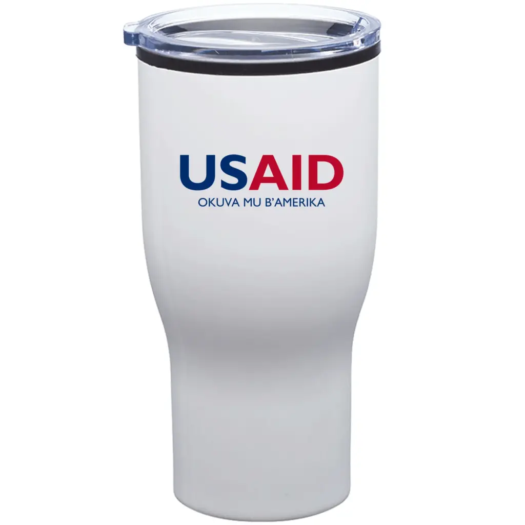 USAID Luganda - 28 Oz. Challenger Stainless Steel Travel Mugs Tumbler