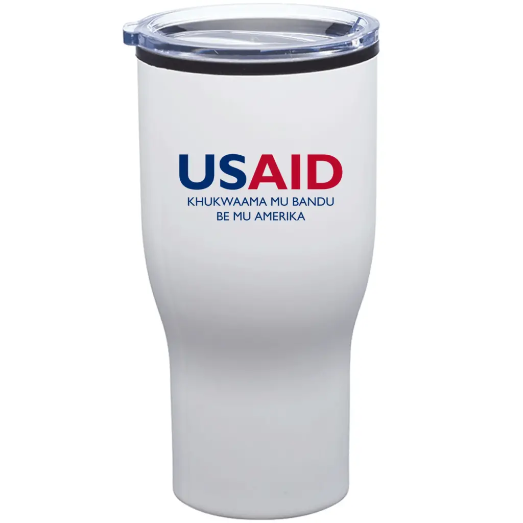 USAID Lugisu - 28 Oz. Challenger Stainless Steel Travel Mugs Tumbler