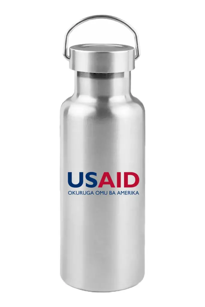 USAID Rutooro - 17 Oz. Stainless Steel Canteen Water Bottles