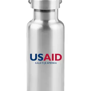 USAID Shilluk - 17 Oz. Stainless Steel Canteen Water Bottles