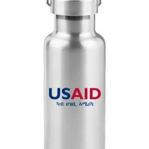 USAID Tigrinya - 17 Oz. Stainless Steel Canteen Water Bottles
