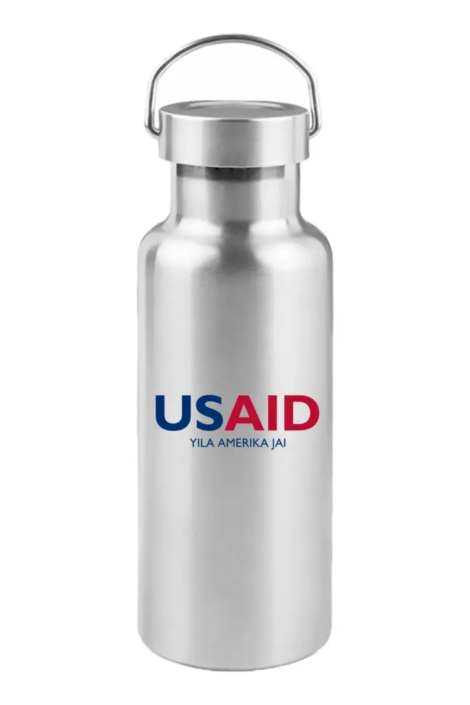 USAID Wala - 17 Oz. Stainless Steel Canteen Water Bottles