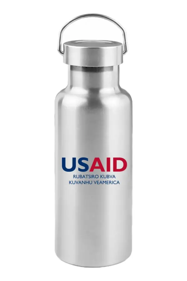 USAID Chishona - 17 Oz. Stainless Steel Canteen Water Bottles