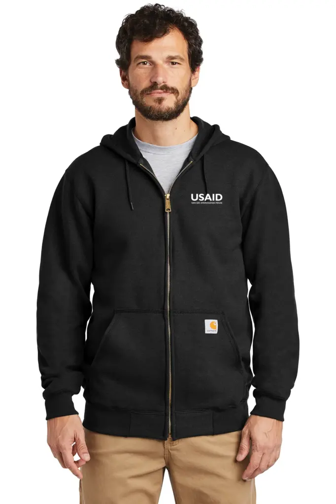 USAID Afrikaans - Carhartt Midweight Hooded Zip-Front Sweatshirt