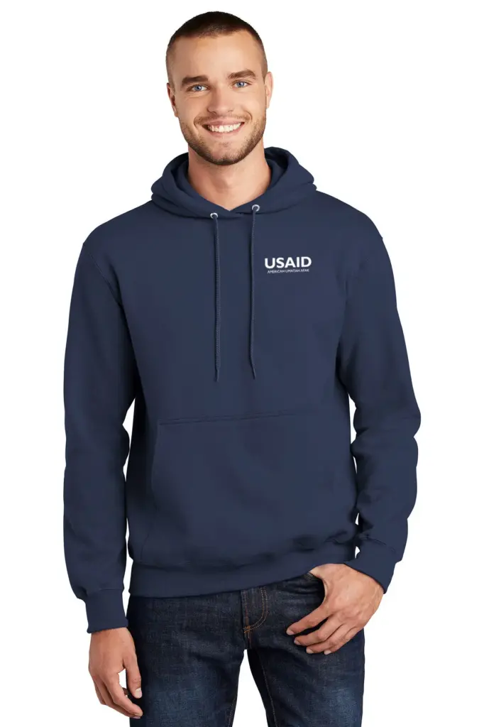USAID Afar - Port & Company Men's Essential Fleece Pullover Hooded Sweatshirt