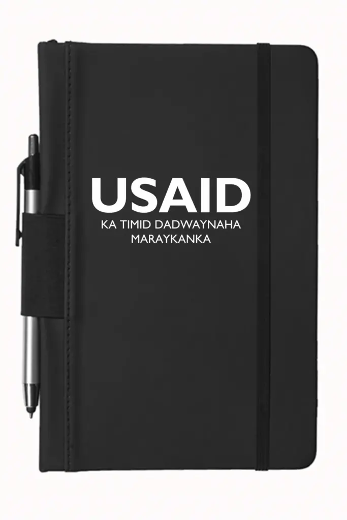 USAID Somali - 5"x9" Executive Notebooks with Pen