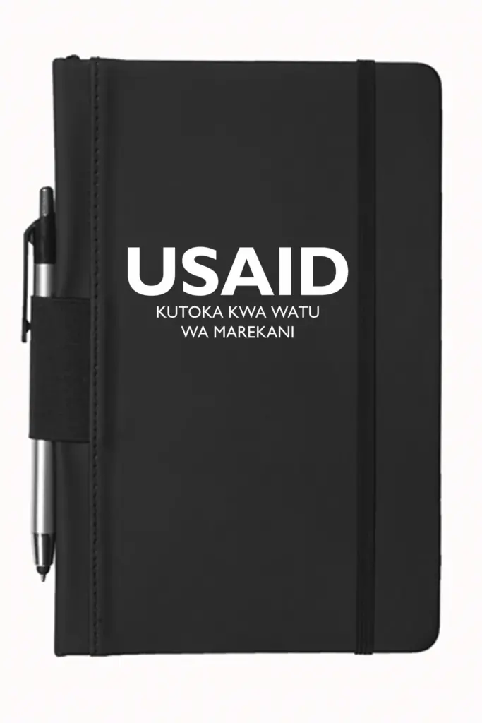 USAID Swahili - 5"x9" Executive Notebooks with Pen