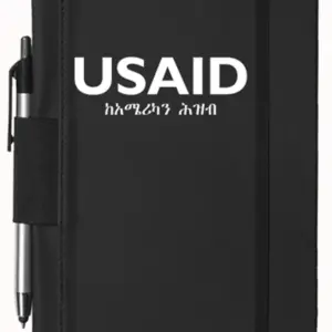 USAID Amharic - 5"x9" Executive Notebooks with Pen