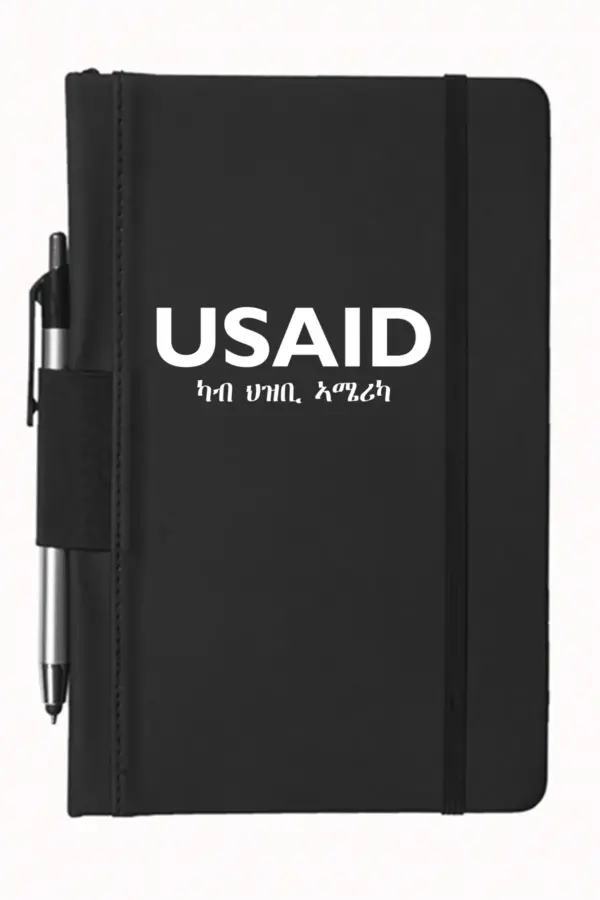 USAID Tigrinya - 5"x9" Executive Notebooks with Pen
