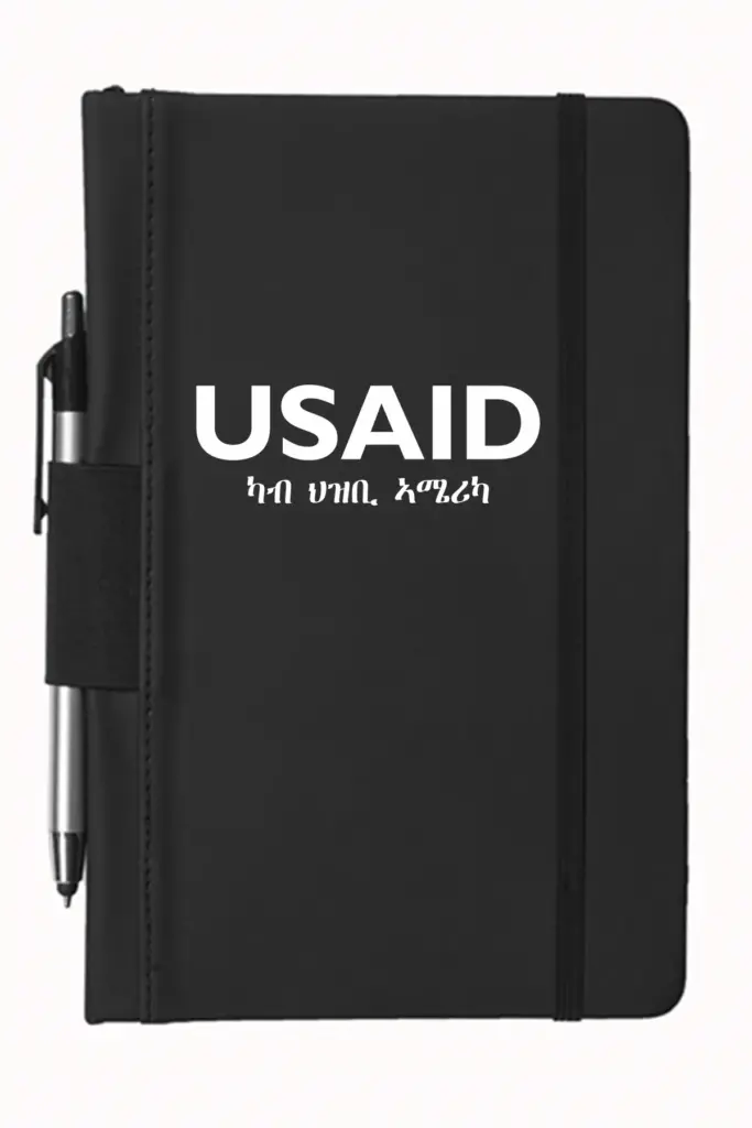 USAID Tigrinya - 5"x9" Executive Notebooks with Pen
