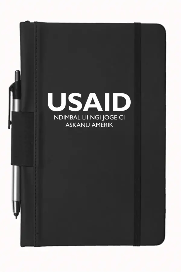 USAID Wolof - 5"x9" Executive Notebooks with Pen