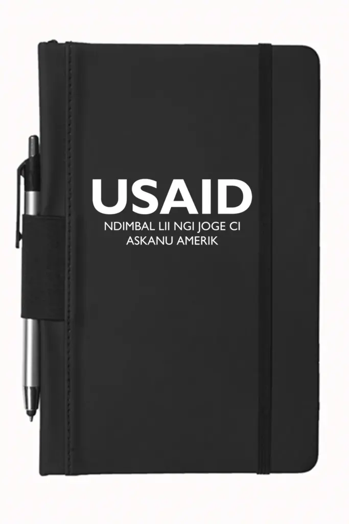 USAID Wolof - 5"x9" Executive Notebooks with Pen
