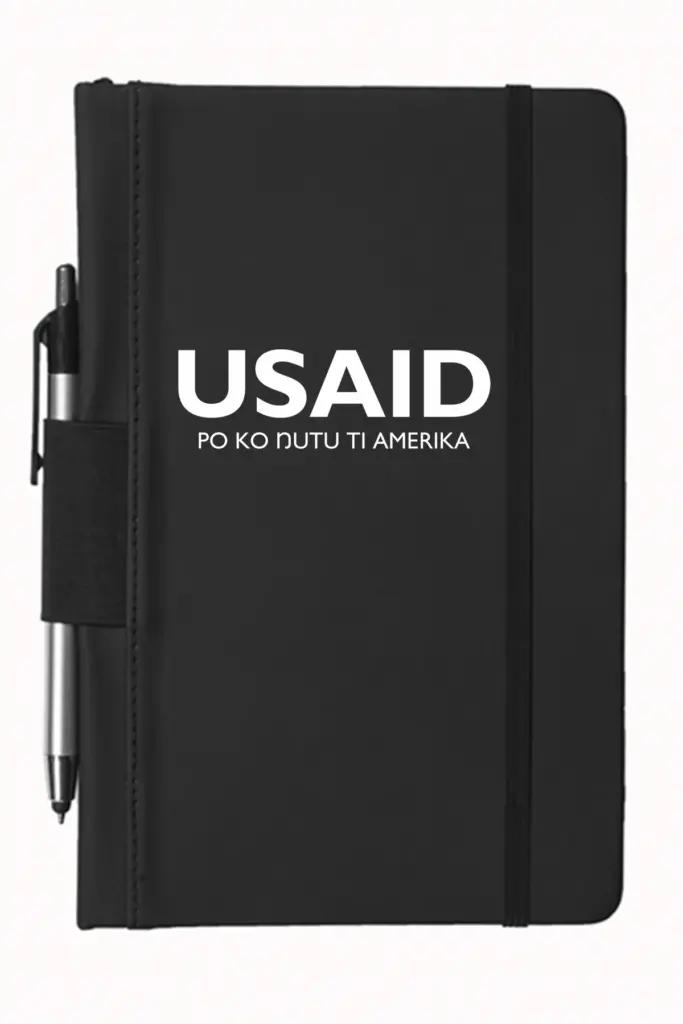USAID Bari - 5"x9" Executive Notebooks with Pen