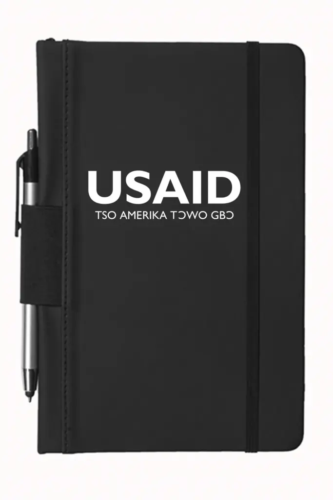 USAID Ewe - 5"x9" Executive Notebooks with Pen