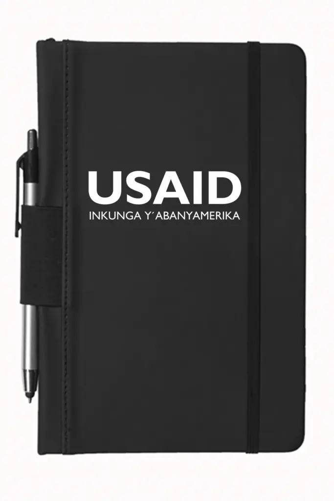 USAID Kinywarwanda - 5"x9" Executive Notebooks with Pen