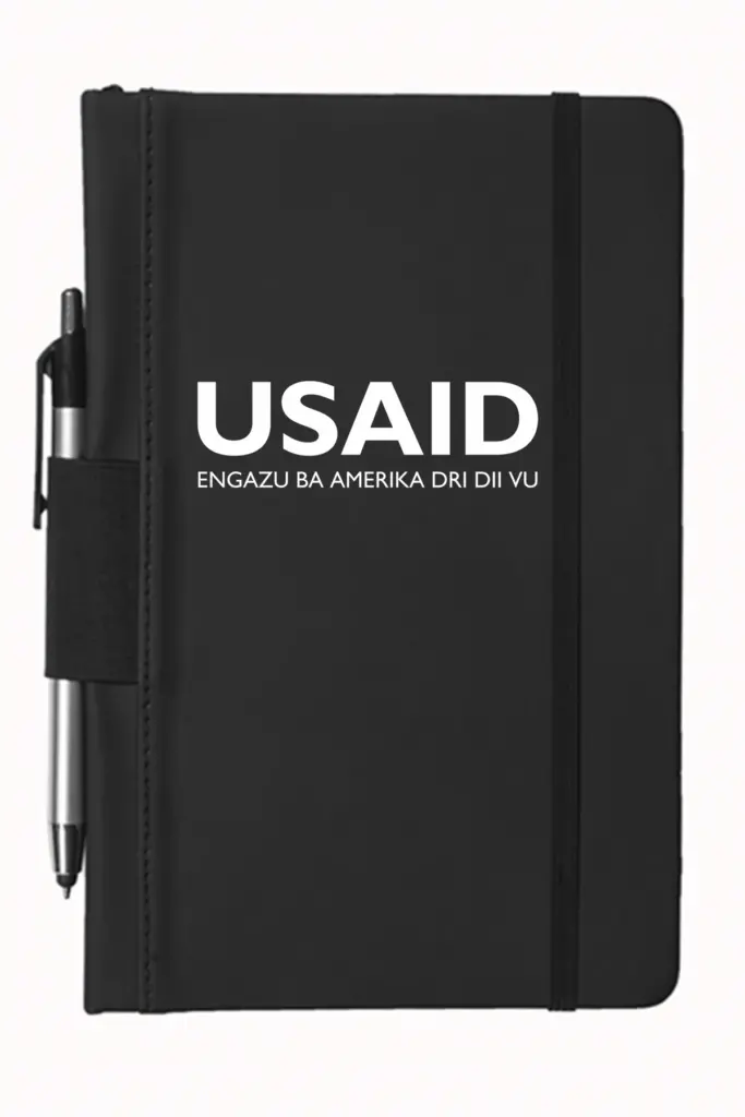 USAID Lugbara - 5"x9" Executive Notebooks with Pen