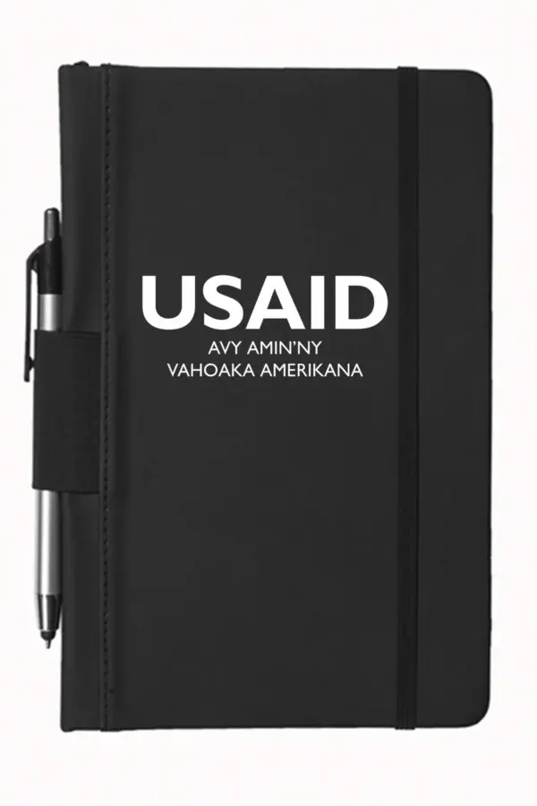USAID Malagasy - 5"x9" Executive Notebooks with Pen