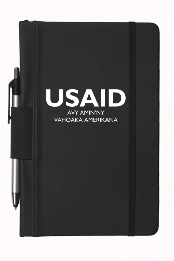 USAID Malagasy - 5"x9" Executive Notebooks with Pen