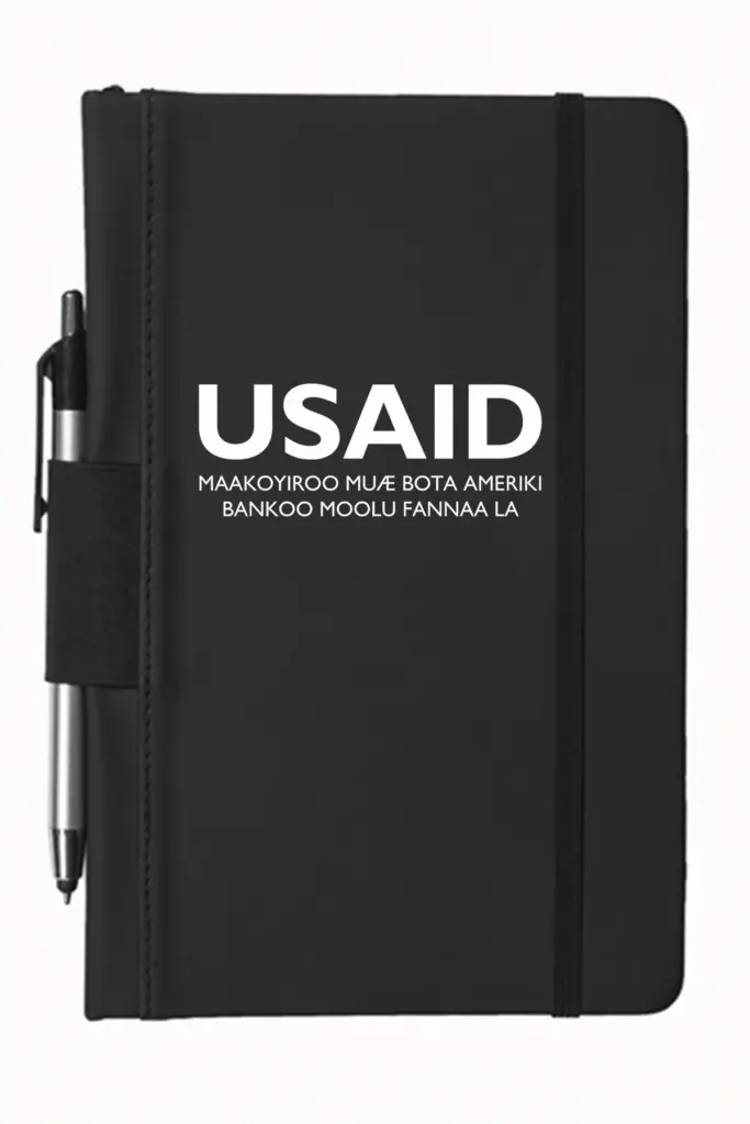 USAID Mandinka - 5"x9" Executive Notebooks with Pen