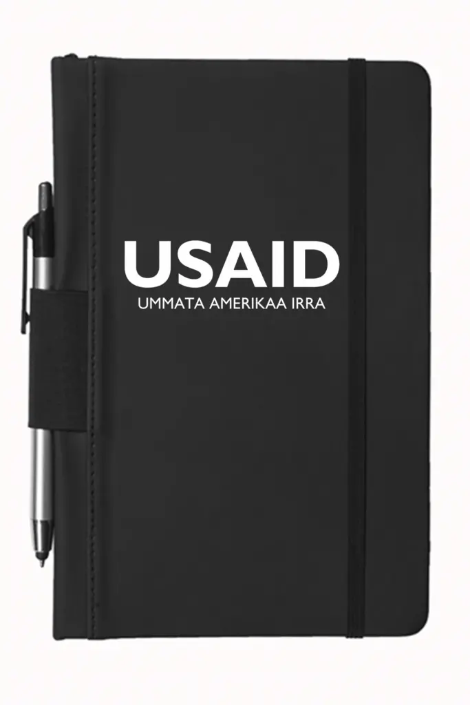 USAID Oromiffa - 5"x9" Executive Notebooks with Pen