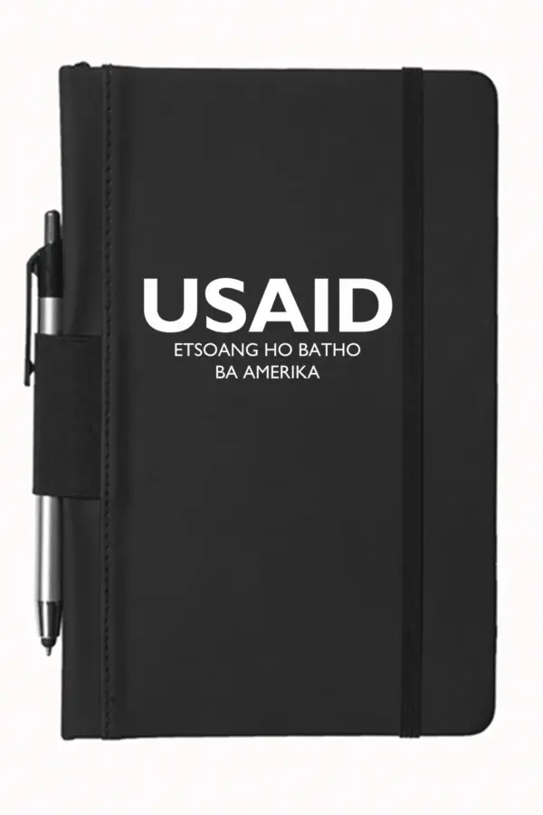 USAID Sesotho - 5"x9" Executive Notebooks with Pen