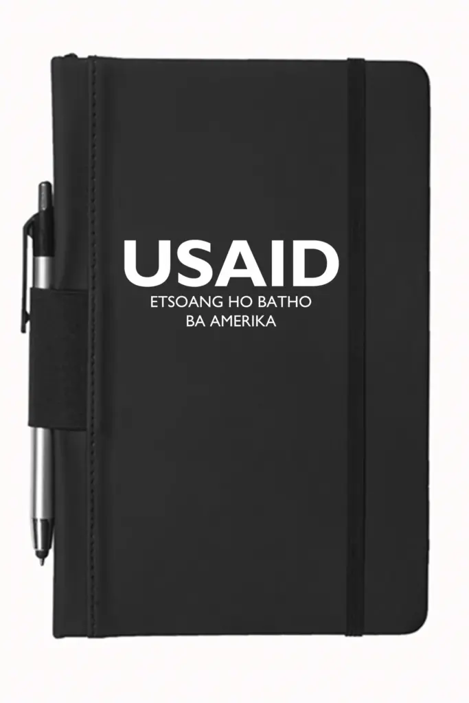 USAID Sesotho - 5"x9" Executive Notebooks with Pen